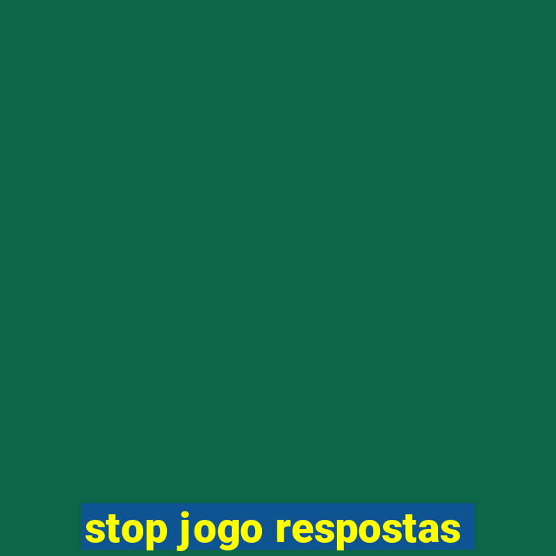 stop jogo respostas